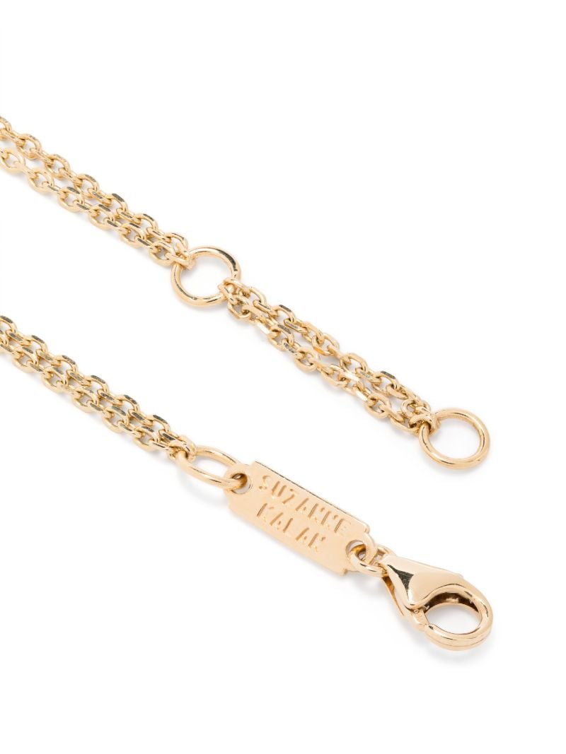 18k Yellow Gold Bar Diamond Bracelet