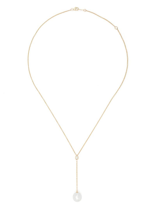 14k Yellow Gold Sea of Beauty Pearl and Diamond Necklace