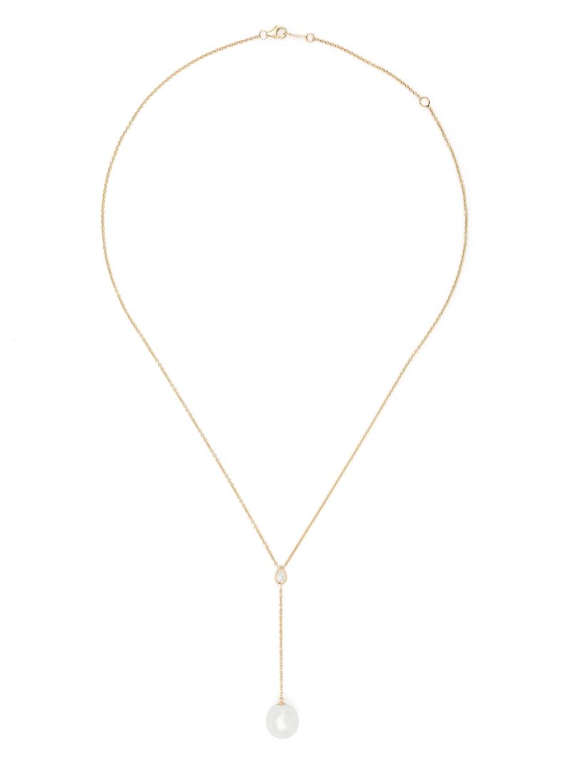 14k Yellow Gold Sea of Beauty Pearl and Diamond Necklace
