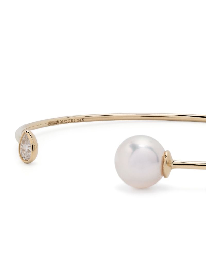 14k Yellow Gold Sea of Beauty Pearl and Diamond Bracelet