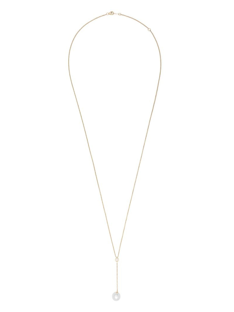 14k Yellow Gold Sea of Beauty Pearl and Diamond Necklace