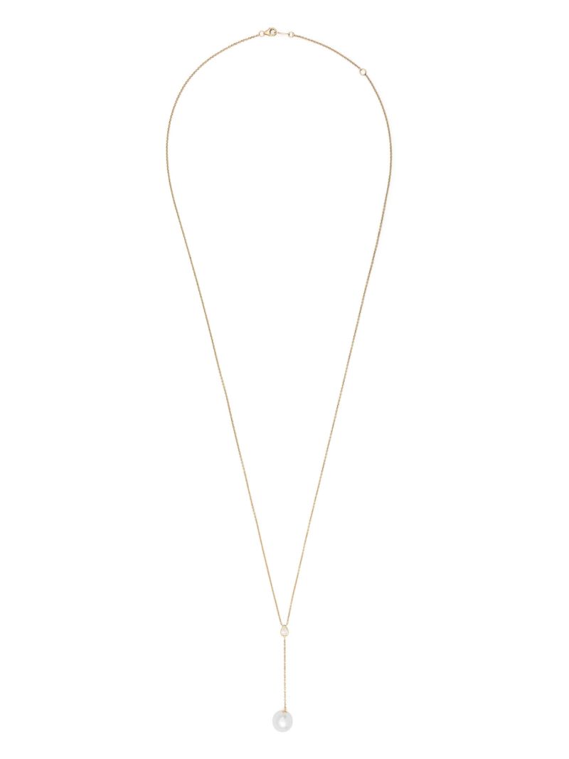 14k Yellow Gold Sea of Beauty Pearl and Diamond Necklace