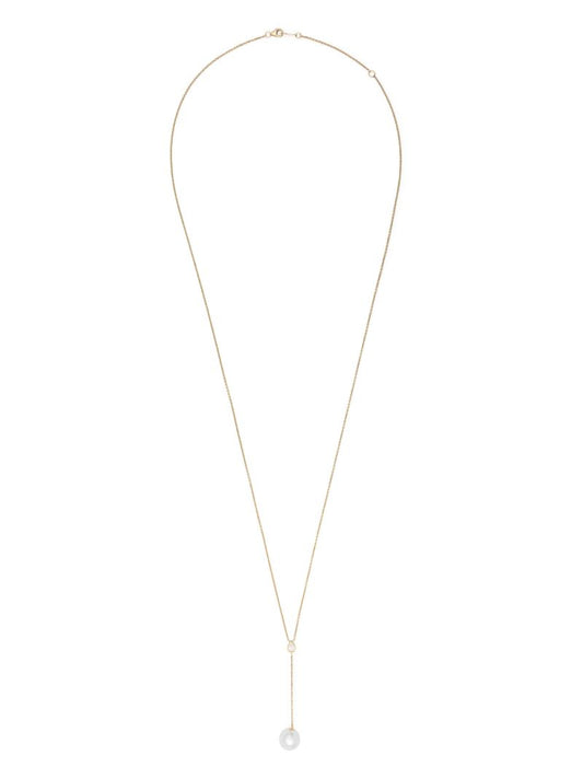 14k Yellow Gold Sea of Beauty Pearl and Diamond Necklace
