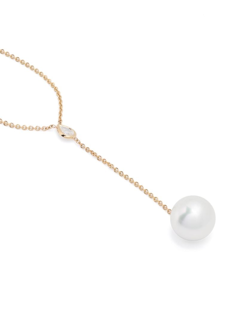 14k Yellow Gold Sea of Beauty Pearl and Diamond Necklace