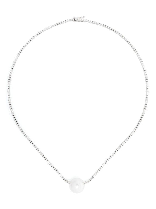 18k White Gold Eve South Sea Pearl and Diamond Necklace