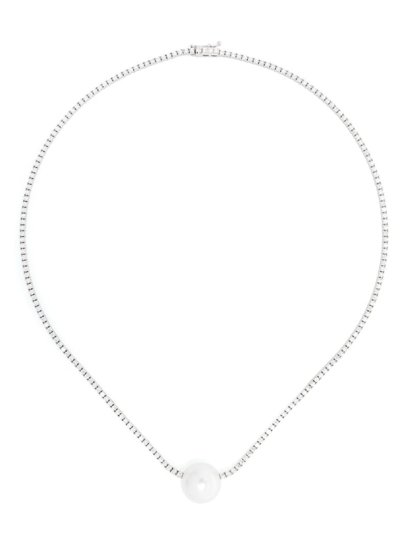 18k White Gold Eve South Sea Pearl and Diamond Necklace