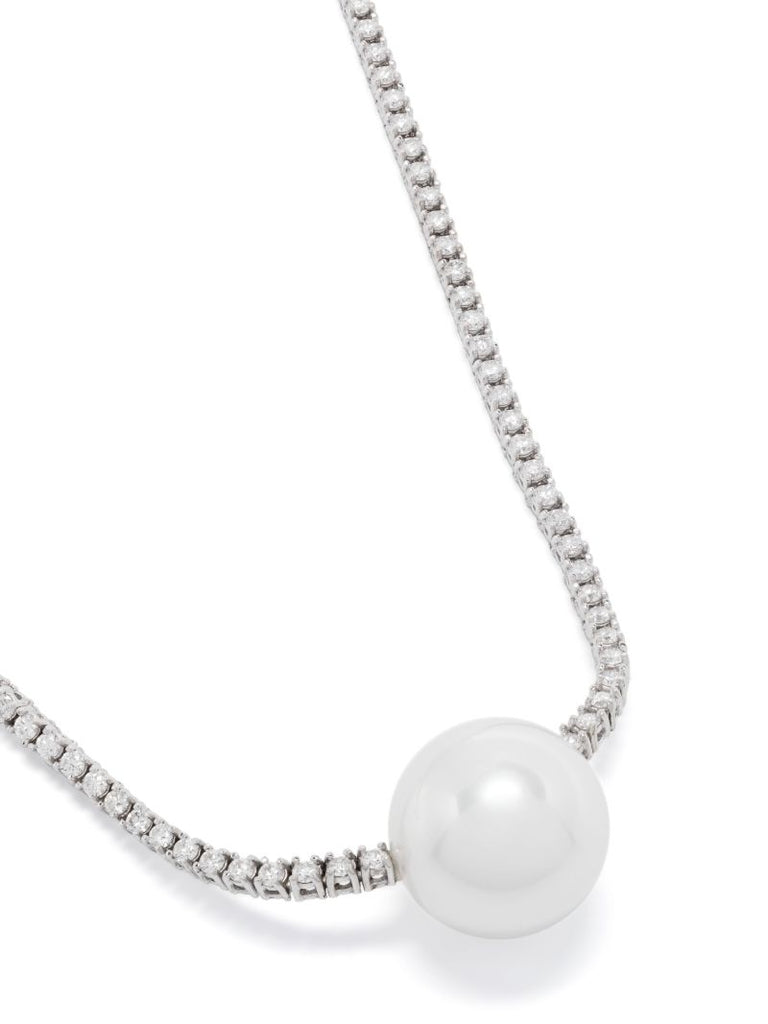 18k White Gold Eve South Sea Pearl and Diamond Necklace