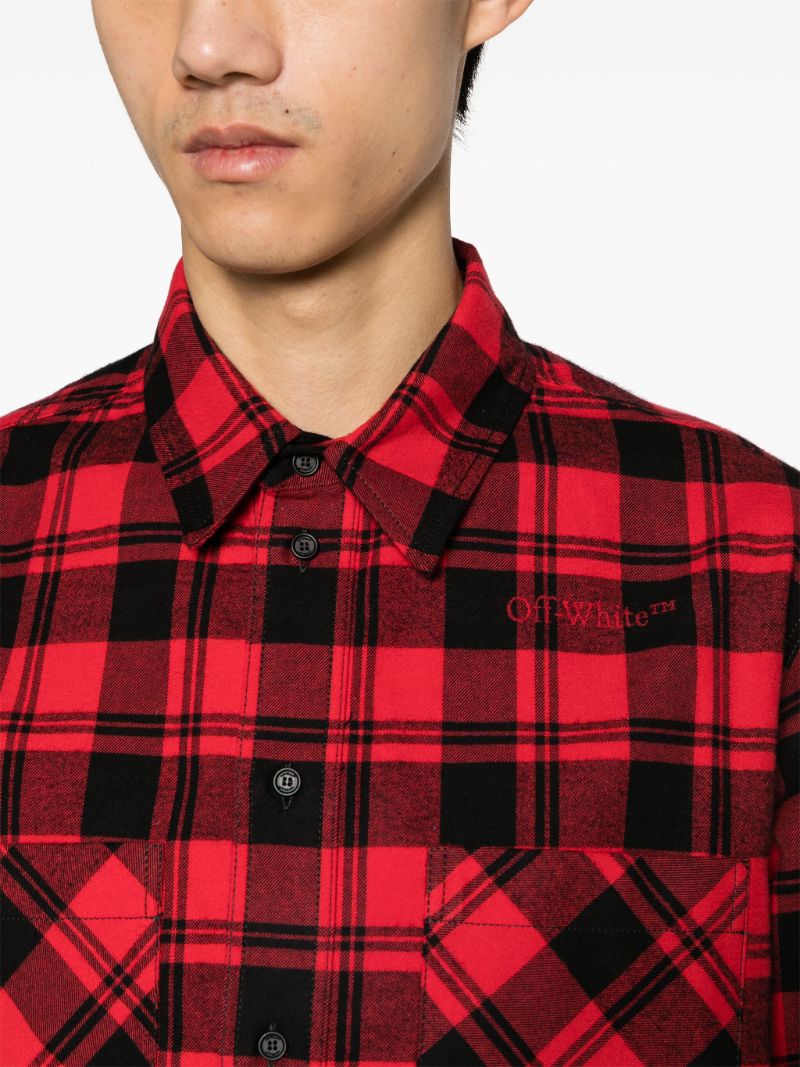 Red Checked Flannel Shirt