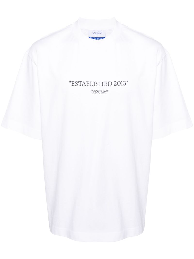 White Est 2013 Skate Cotton T-shirt