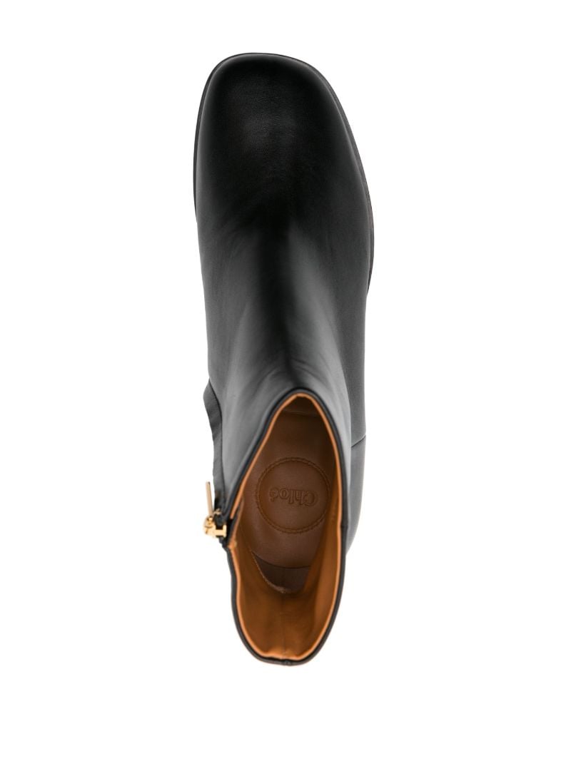Black Rebecca 45 Leather Ankle Boots