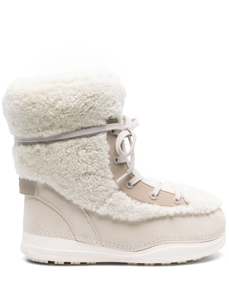 White La Plagne 10 Snow Boots