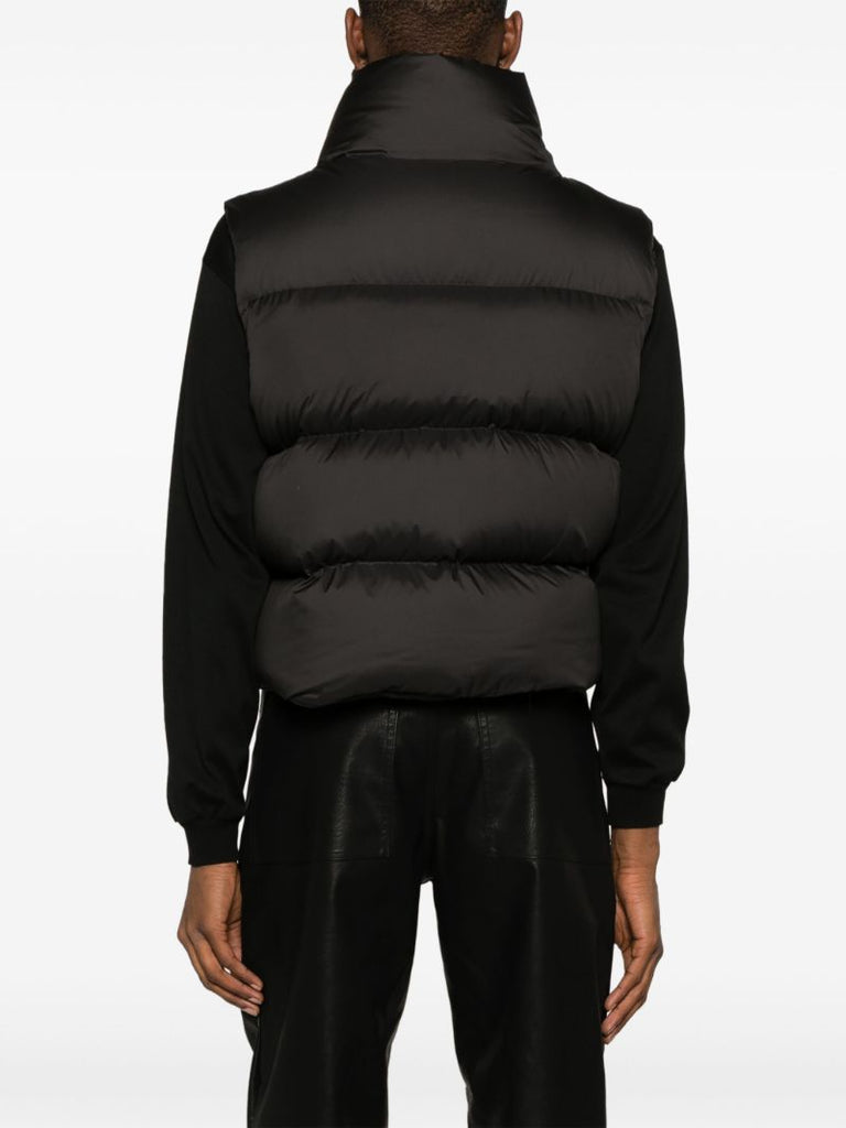 Black Quilted Padded Gilet