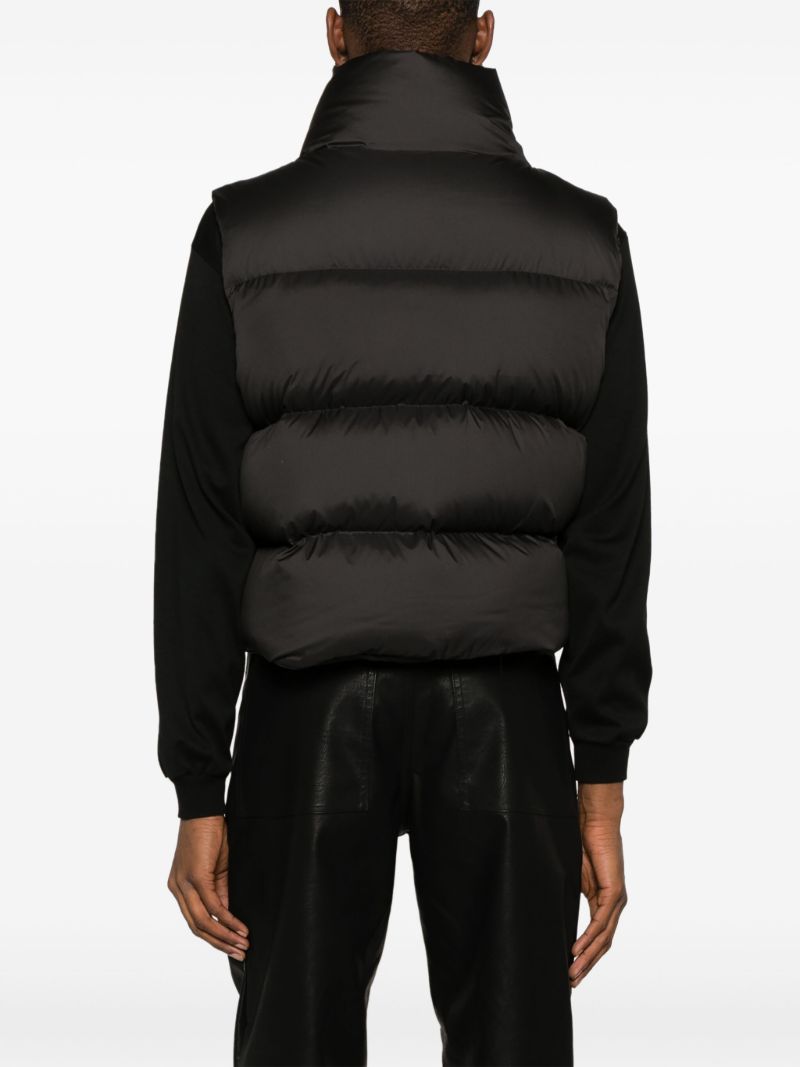 Black Quilted Padded Gilet