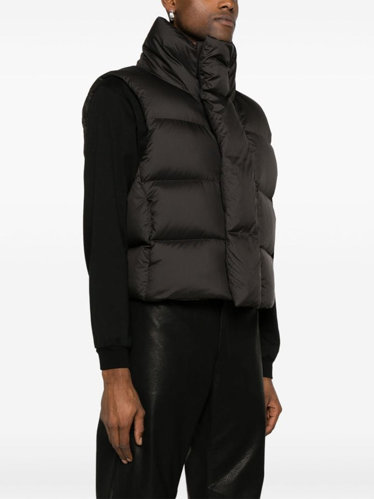 Black Quilted Padded Gilet