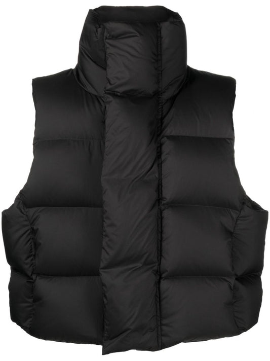 Black Quilted Padded Gilet