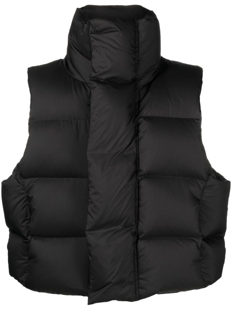 Black Quilted Padded Gilet