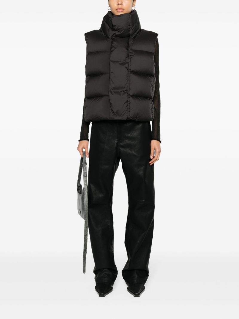 Black Quilted Padded Gilet