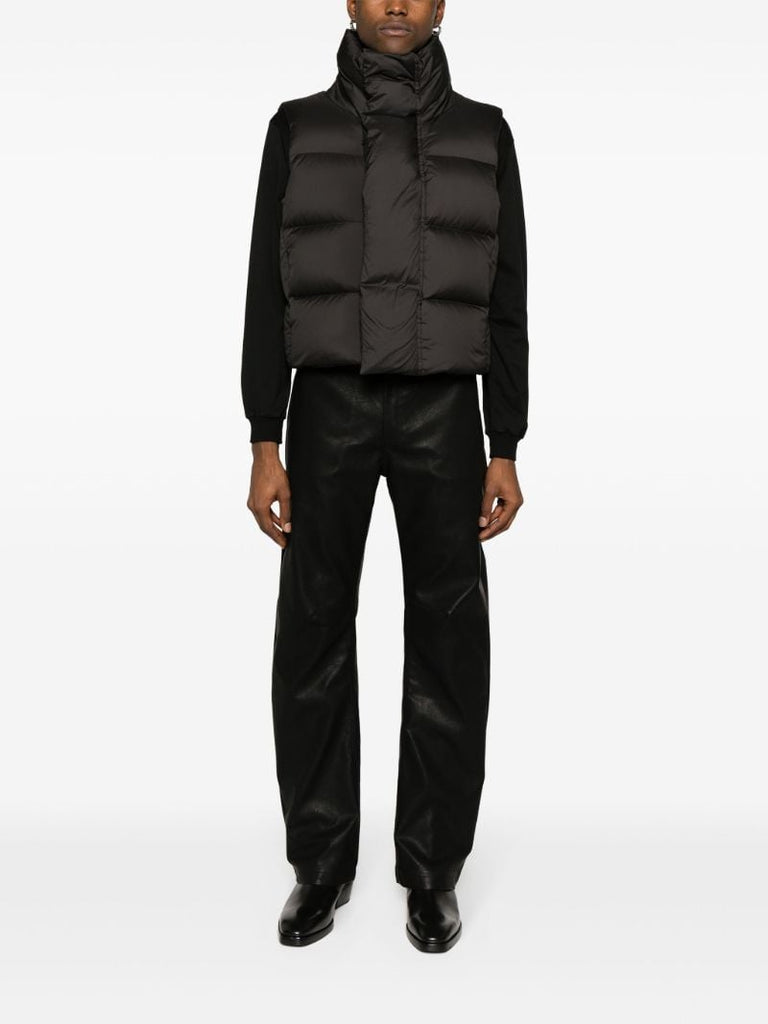 Black Quilted Padded Gilet