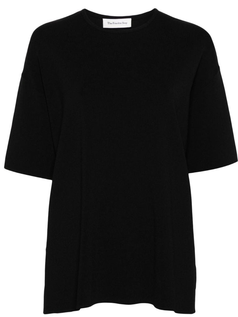 Black Lenny Ribbed T-shirt