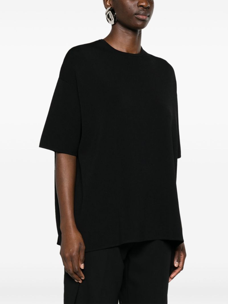 Black Lenny Ribbed T-shirt