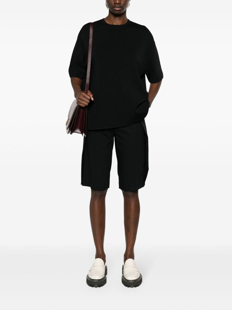Black Lenny Ribbed T-shirt
