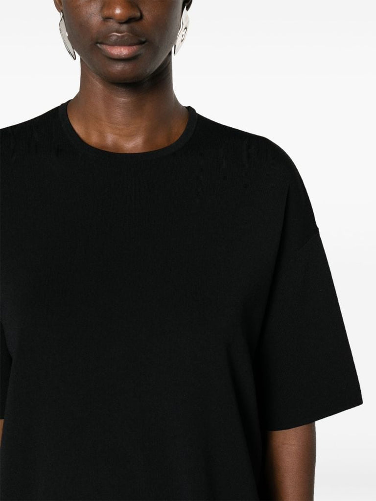 Black Lenny Ribbed T-shirt