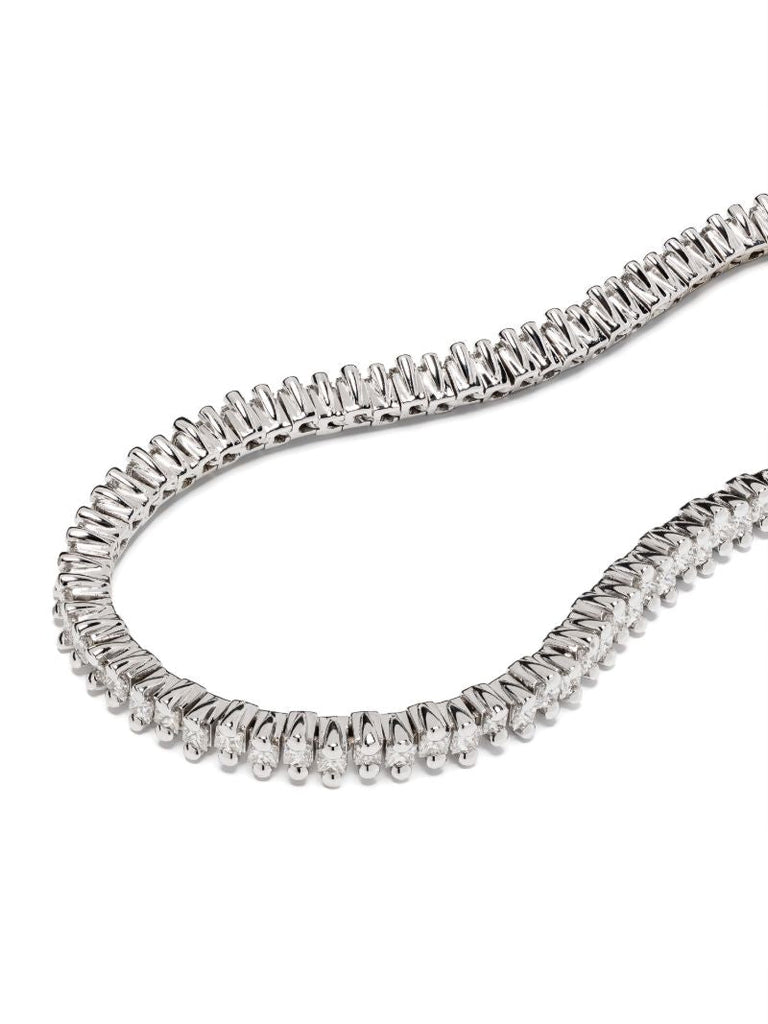 18k White Gold Princess Diamond Bracelet