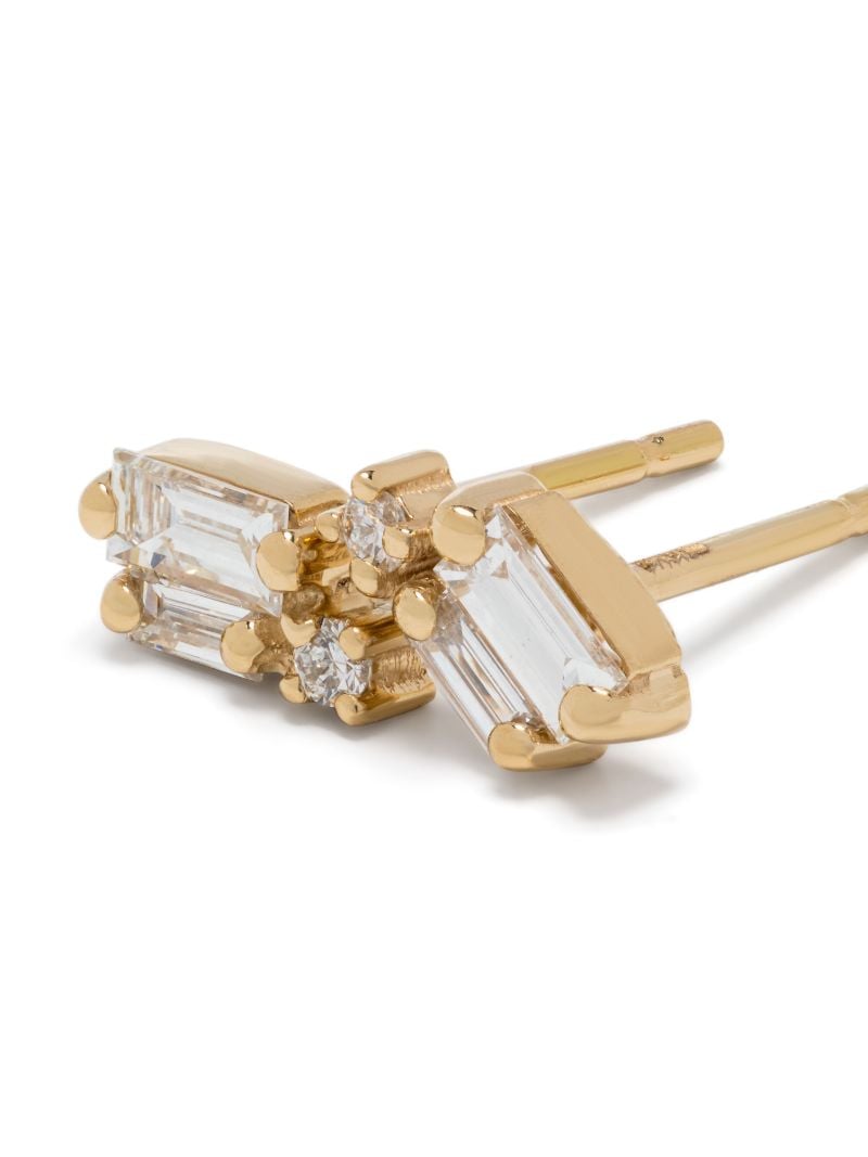 18k Yellow Gold Bold Burst Diamond Earrings