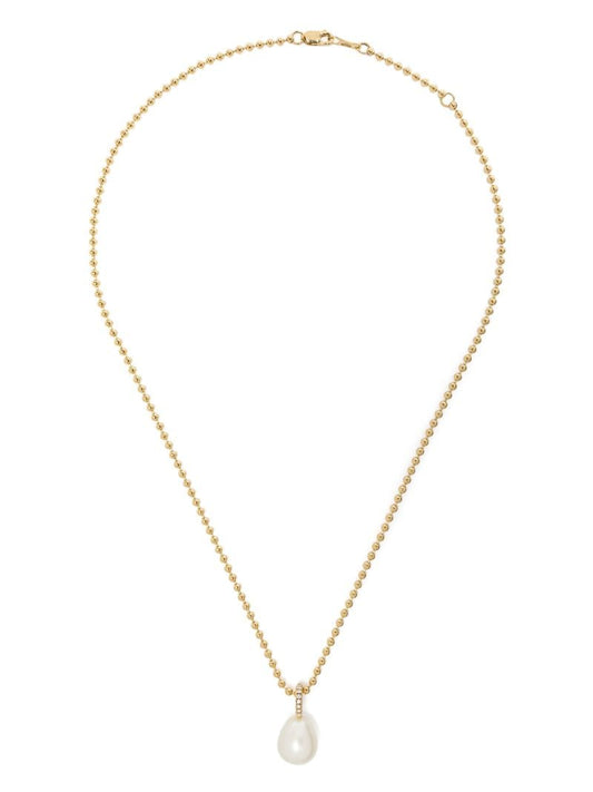 14k Yellow Gold Sea of Beauty Pearl and Diamond Necklace