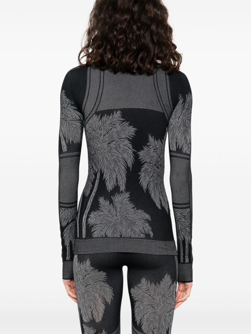Black Palm Base Layer Ski Top