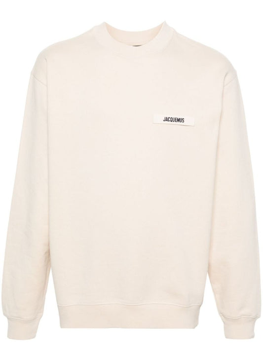Neutral Le Sweatshirt Gros Grain Top