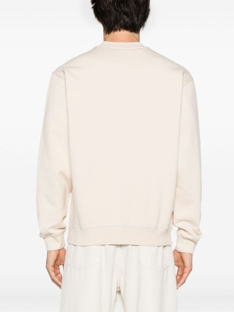 Neutral Le Sweatshirt Gros Grain Top