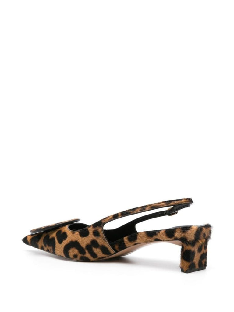 Brown Les Duelo 40 Slingback Pumps