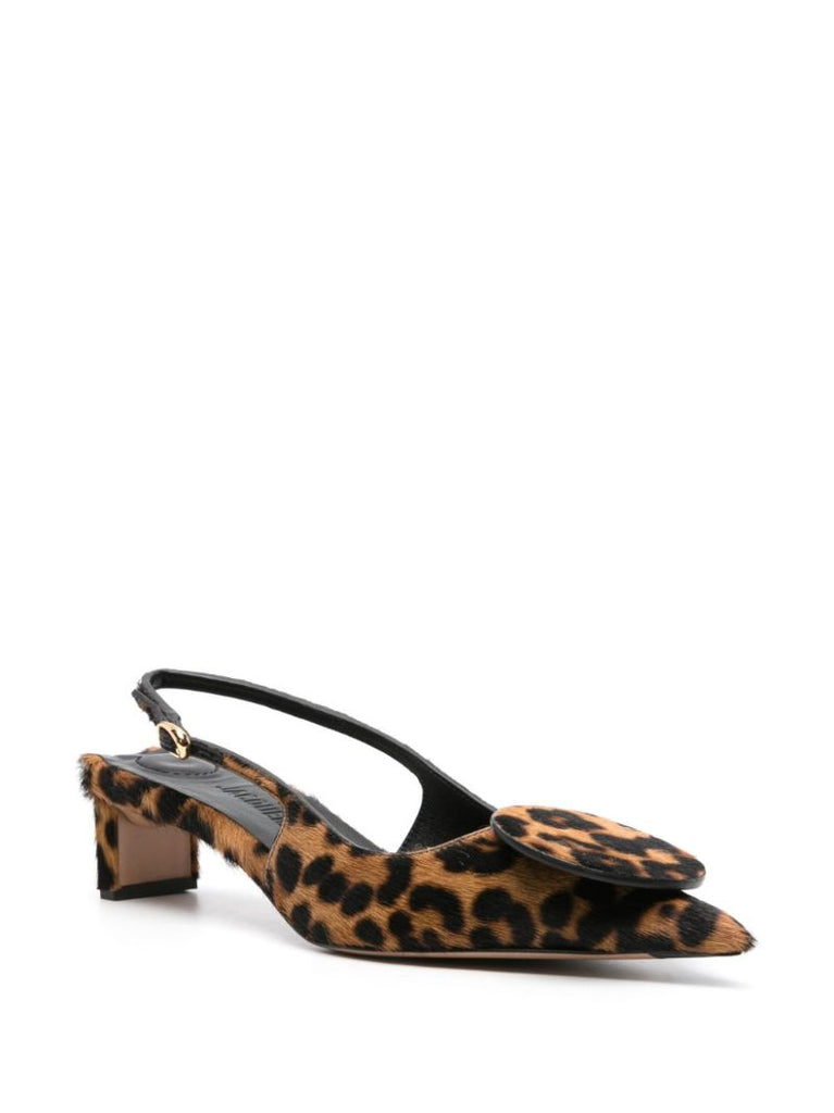 Brown Les Duelo 40 Slingback Pumps