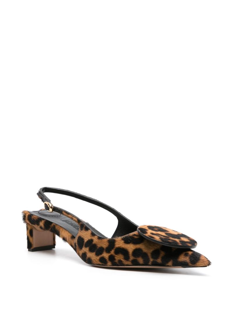 Brown Les Duelo 40 Slingback Pumps