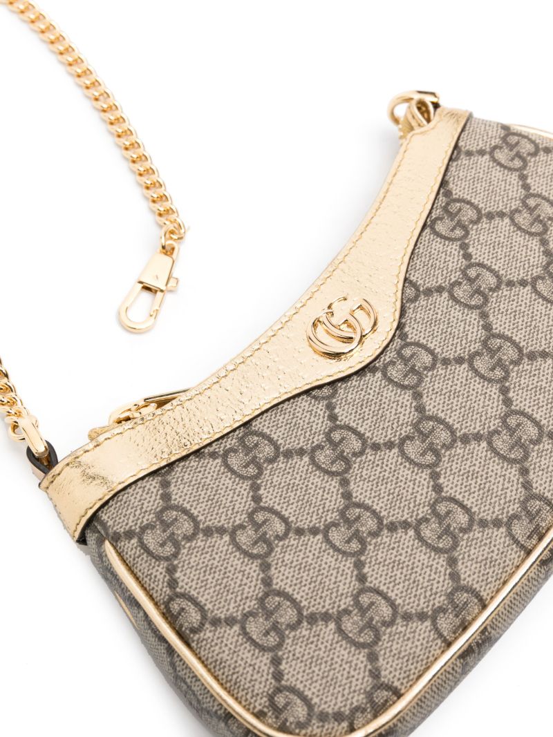 Neutral Mini Ophidia Shoulder Bag
