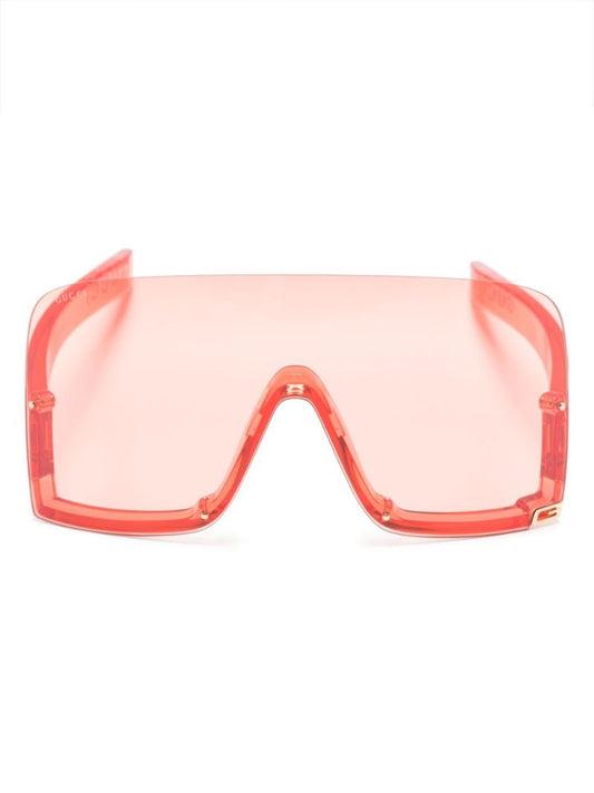 Red Mask Oversized Sunglasses