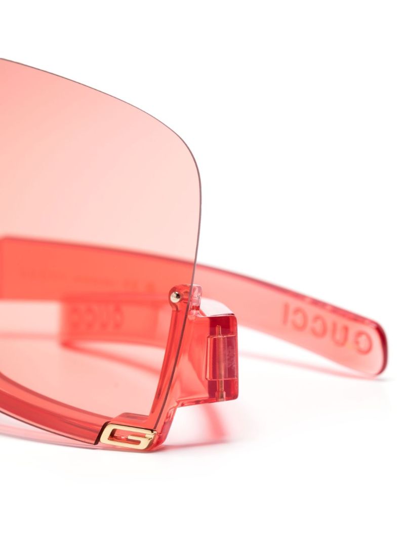 Red Mask Oversized Sunglasses
