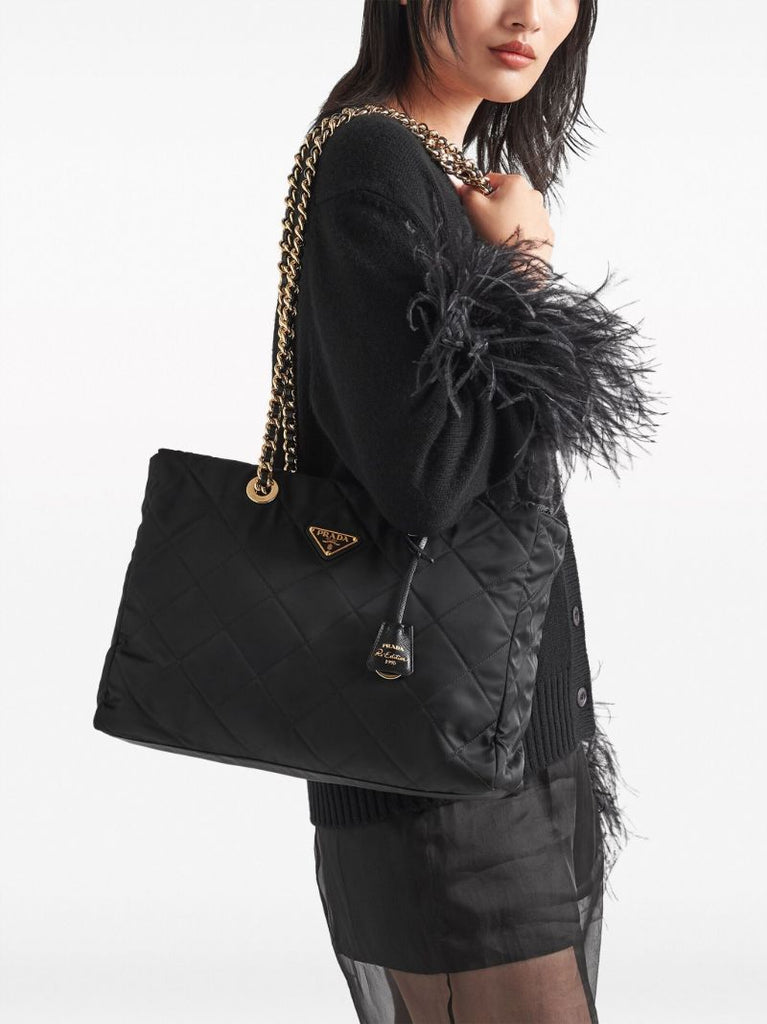 Black Quilted Shoulder Bag