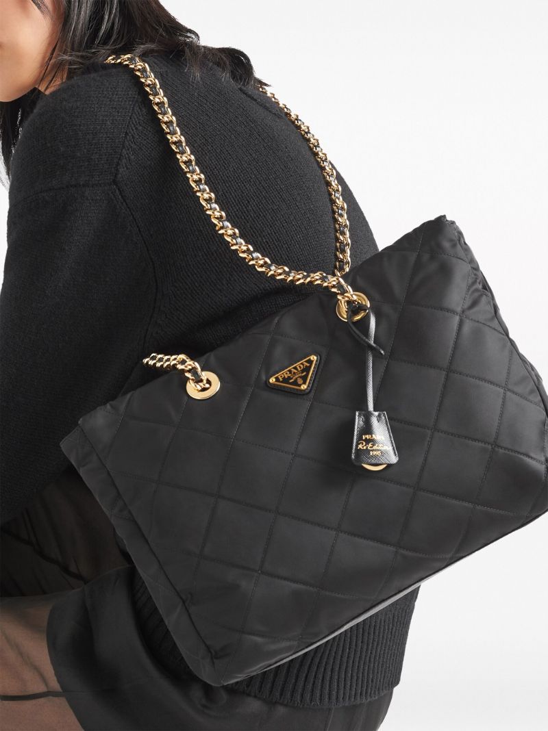 Black Quilted Shoulder Bag