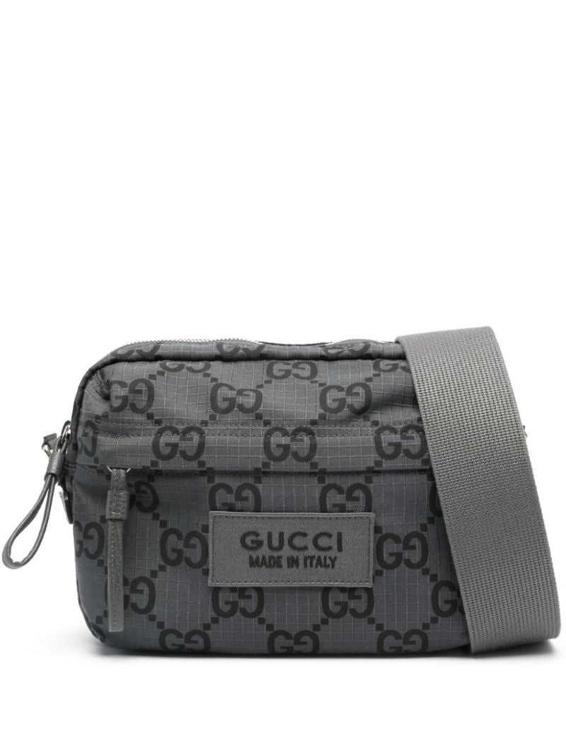 Grey Gg Jacquard Messenger Bag