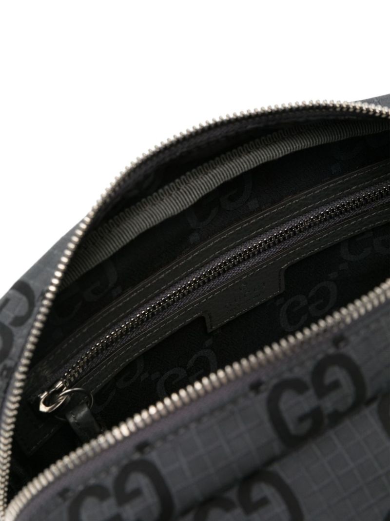Grey Gg Jacquard Messenger Bag