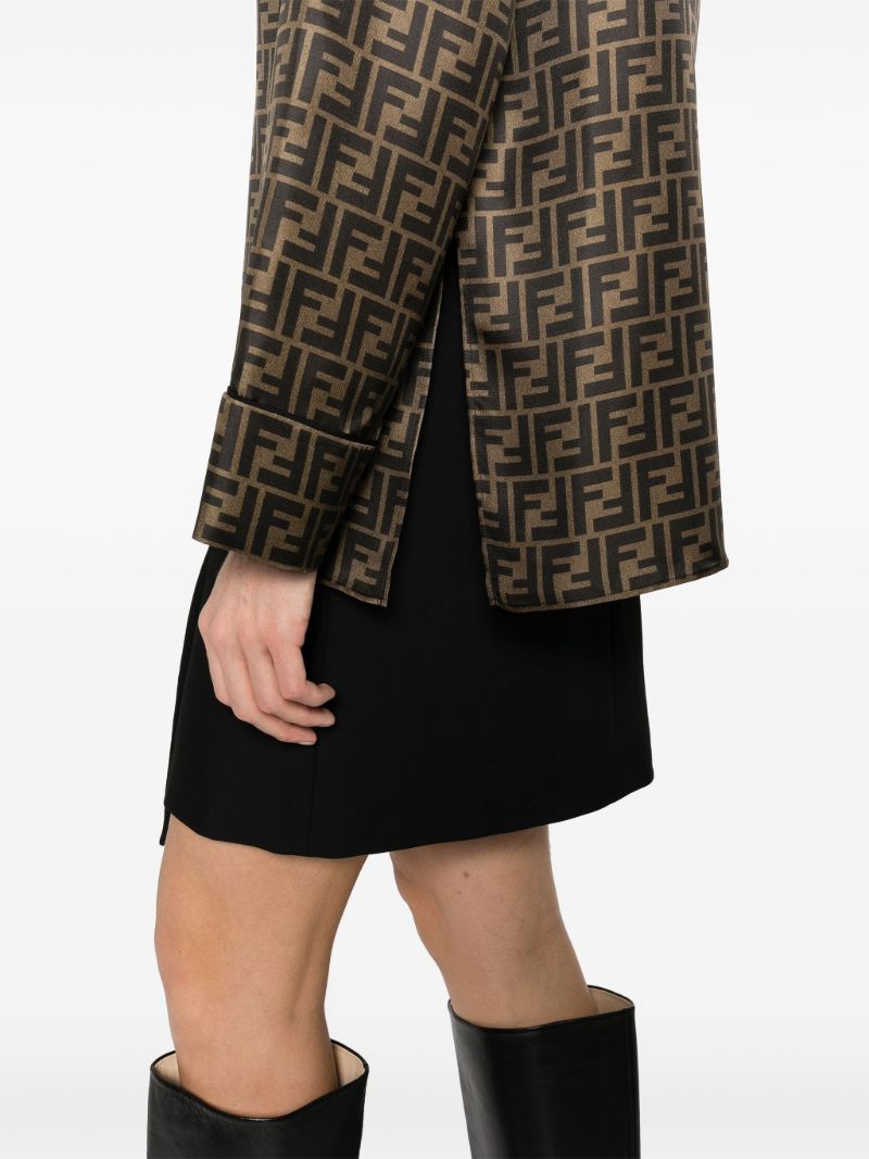 Brown Zucca Silk Shirt