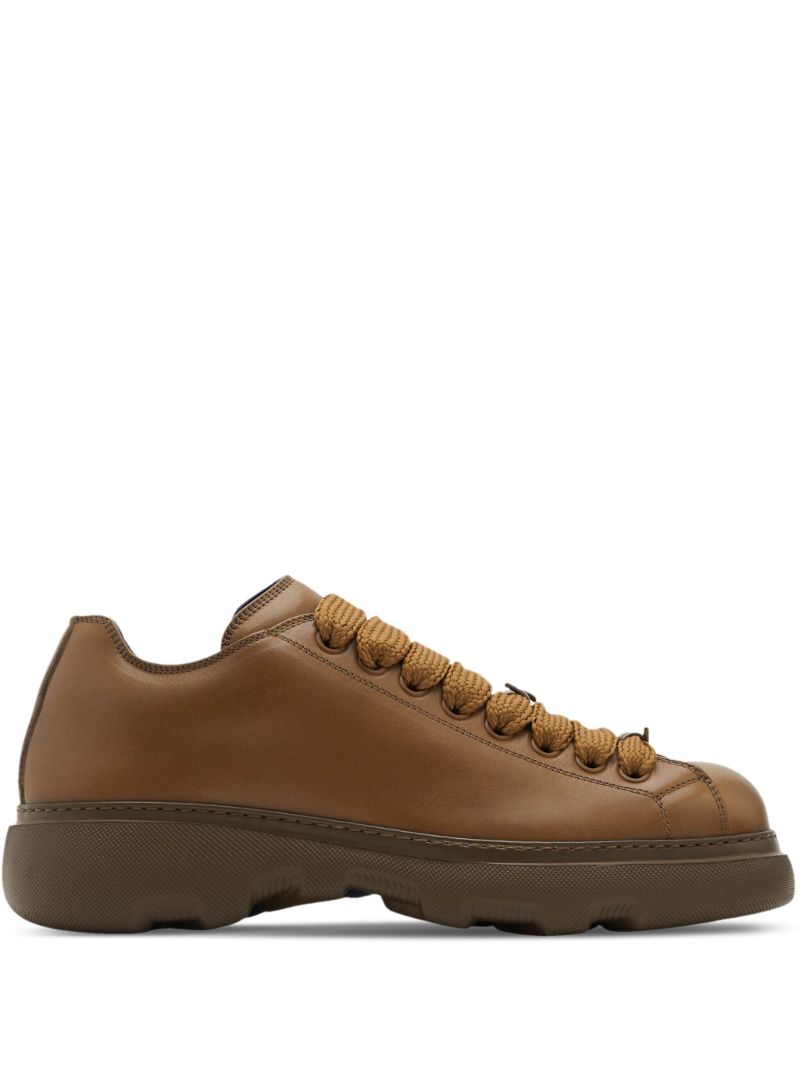 Brown Ranger Low-top Leather Sneakers