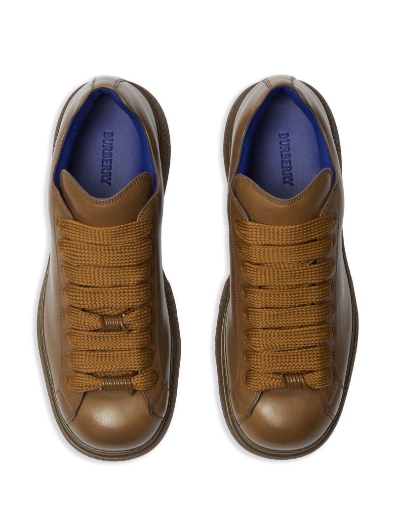 Brown Ranger Low-top Leather Sneakers