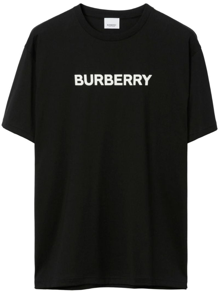 Black Logo-print Cotton T-shirt