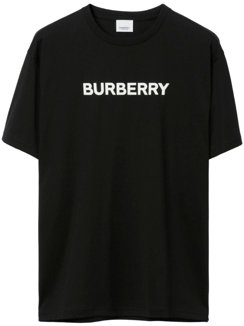 Black Logo-print Cotton T-shirt