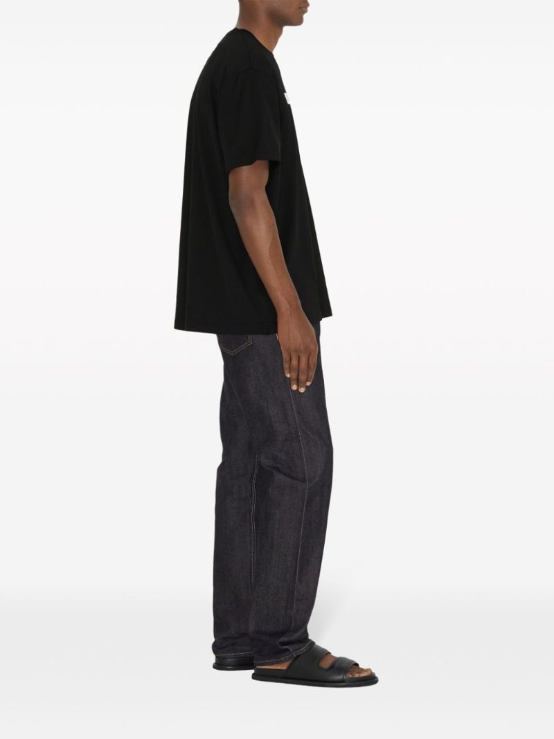 Black Logo-print Cotton T-shirt