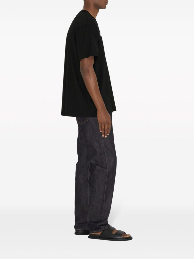 Black Logo-print Cotton T-shirt
