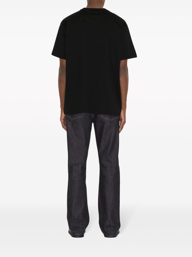 Black Logo-print Cotton T-shirt